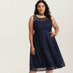 Torrid Blue Special Occasion Dress